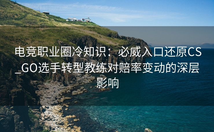 电竞职业圈冷知识：必威入口还原CS_GO选手转型教练对赔率变动的深层影响  第2张